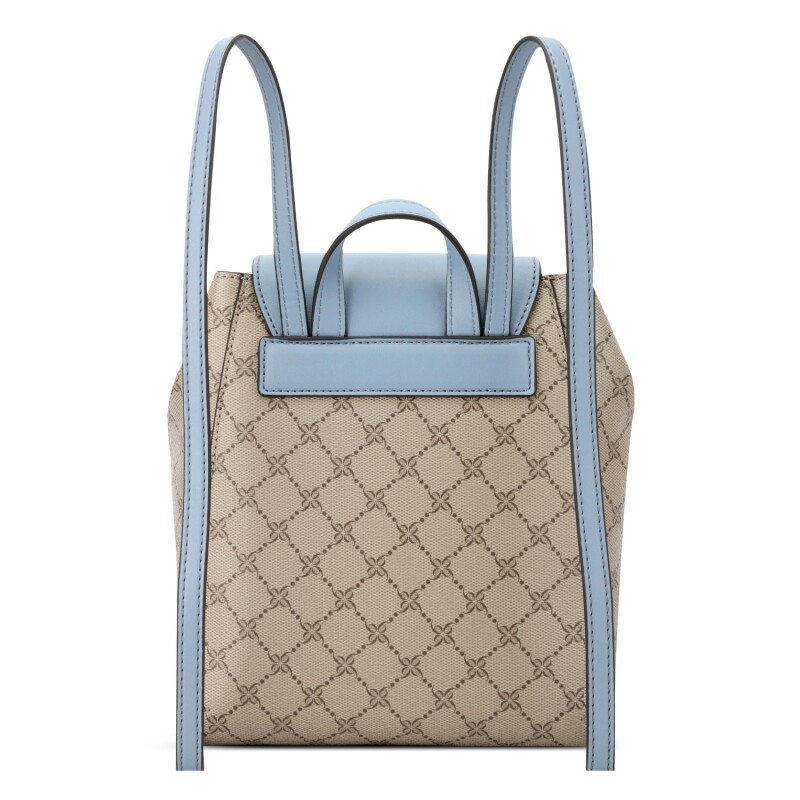 Backpack Yoon Small Flap Backpack Beige Logo/bluestone