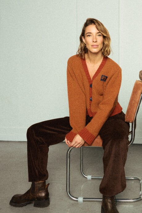 Cardigan Libre Terracota/Amarillo
