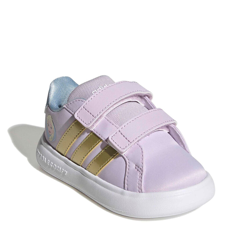 Championes de Niños Adidas Grand Court Elsa Preescolar Lila - Dorado