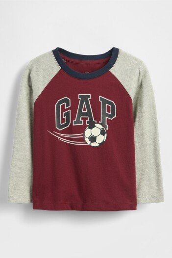 Remera Logo Gap Toddler Niño Red Delicious