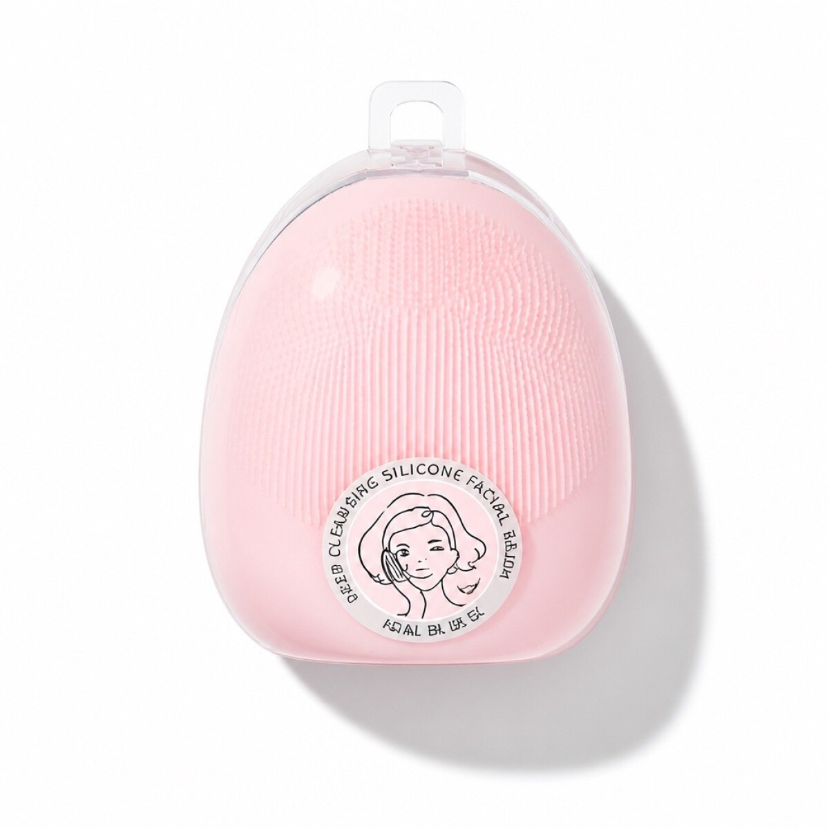 CEPILLO FACIAL DE SILICONA DE LIMPIEZA PROFUNDA (ROSA) 
