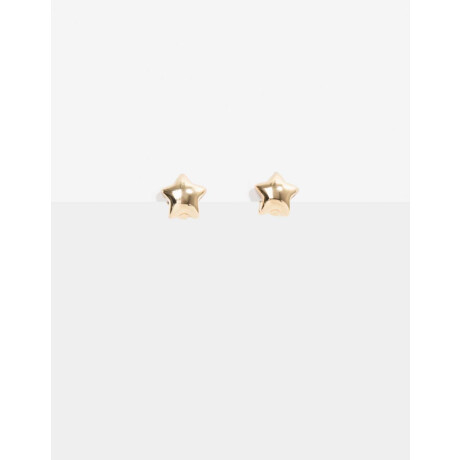 Argollas Corazón Metal Dorado