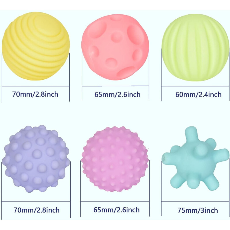 Pelotas Sensoriales Montessori Pastel Pelotas Sensoriales Montessori Pastel