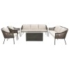 JGO JARDIN GRIS C/ALMOHADONES 5PZAS Unica