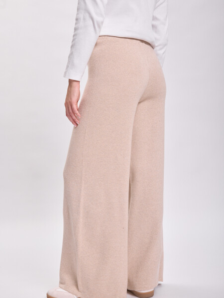 Pantalón punto Beige