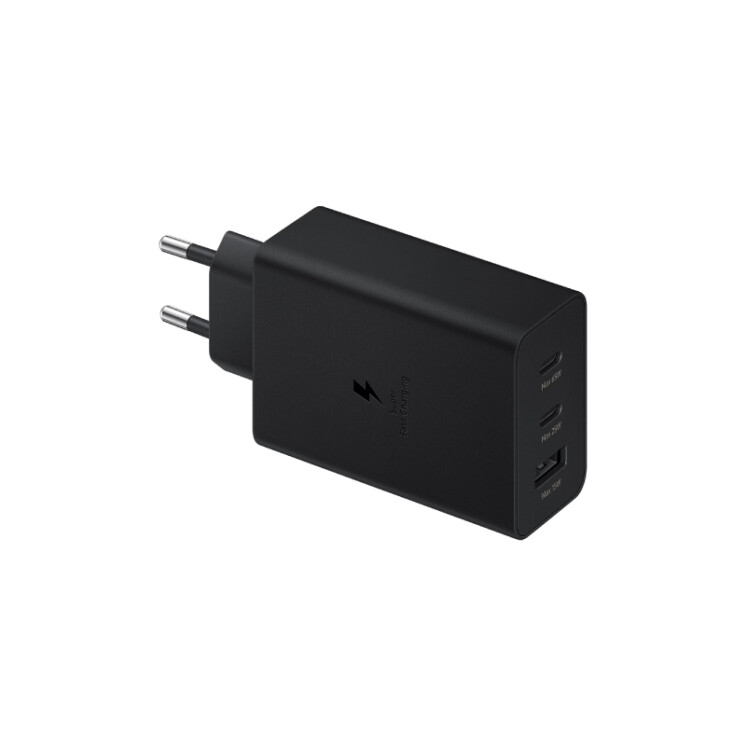 Cargador Samsung 65W Trio Carga Súper Rápida 2 USB-C + USB-A EP-T6530 Cargador Samsung 65W Trio Carga Súper Rápida 2 USB-C + USB-A EP-T6530