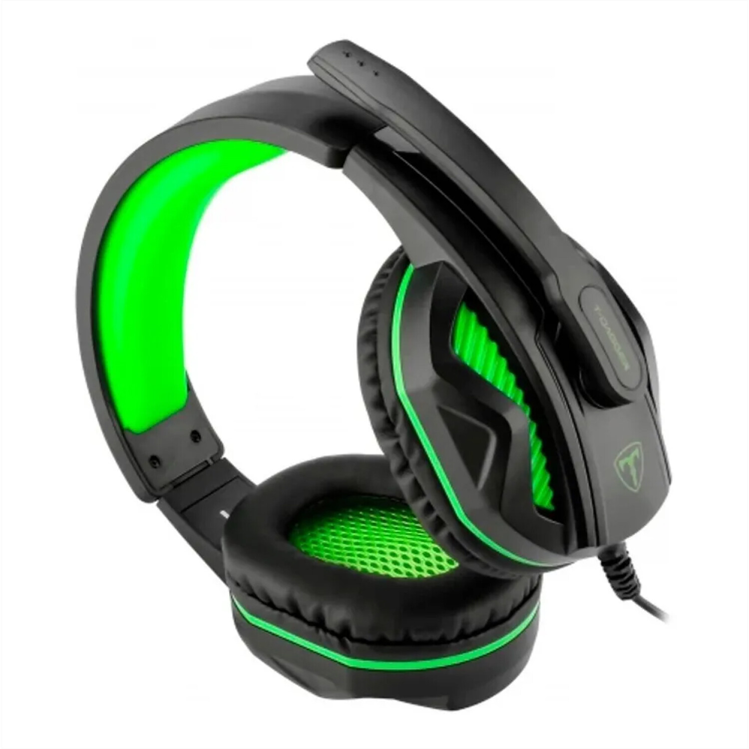 Auriculares Gamer con Micrófono Cook T-Dagger - Negro/verde — HTS