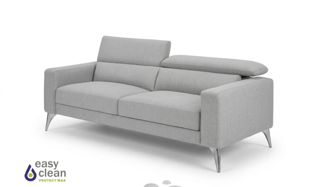 Sofá 3 cps MILO Easy Clean Gris