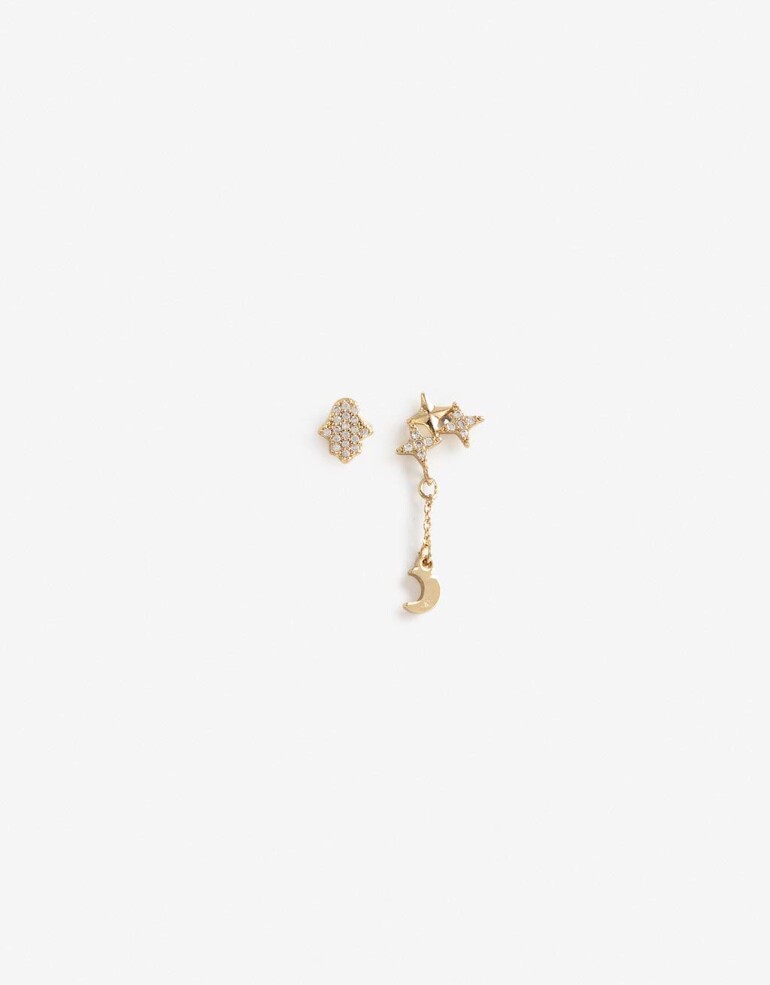 Aros Pasantes Cubic zirconia Aros Pasantes Cubic Zirconia - Dorado