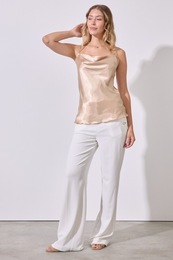 Musculosa Strass BEIGE