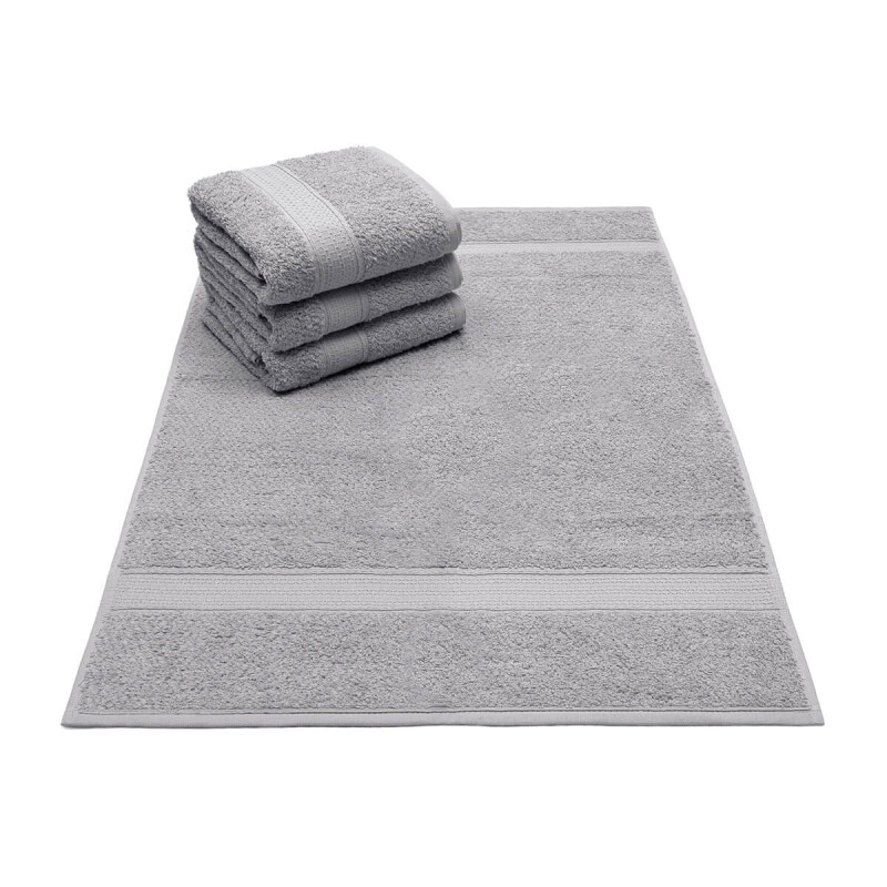 Toalla de Rostro 50x80 cm Natural Gris