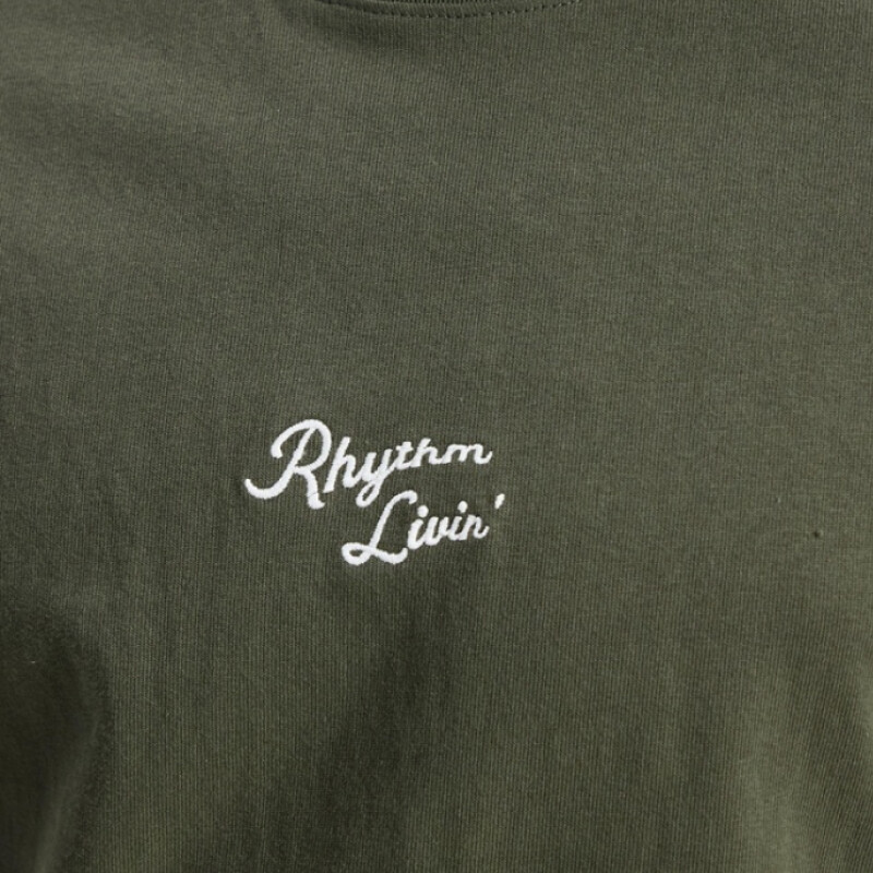Remera Rhythm Heavy Vintage Embroidered - Verde Remera Rhythm Heavy Vintage Embroidered - Verde