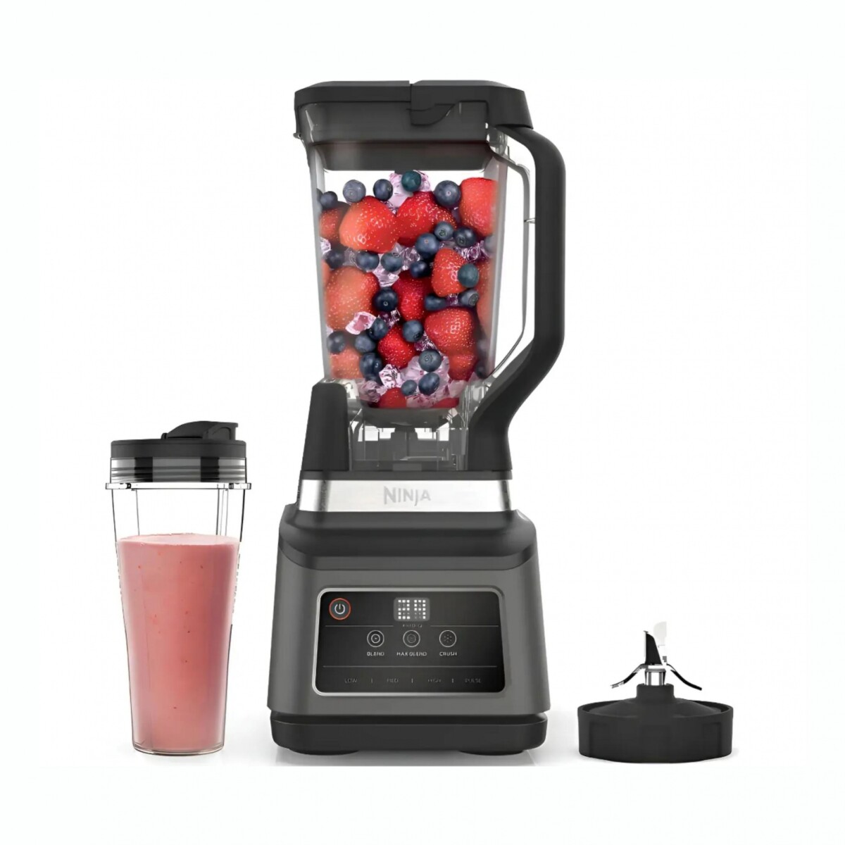 Licuadora 2 En 1 NINJA Shark 1200W Con Vaso Portátil - Black 