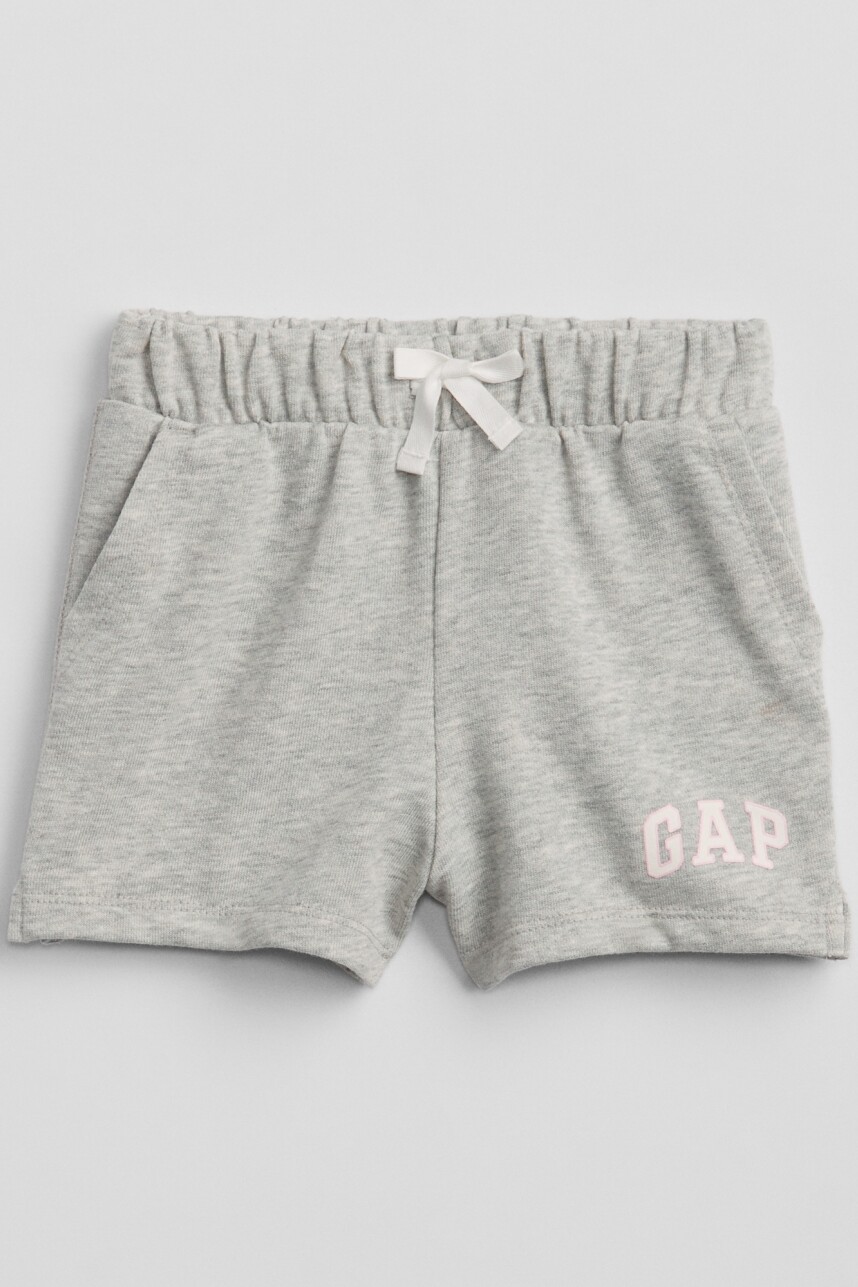 Short Deportivo Logo Gap Toddler Niña Light Heather Grey B08
