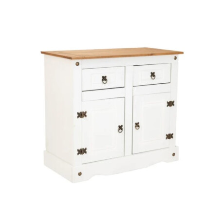 Mueble Estilo Mexicano 2 Puertas 2 Cajones Color BLANCO Mueble Estilo Mexicano 2 Puertas 2 Cajones Color BLANCO