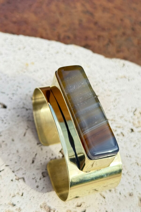Stick Cuff Bronce - Caramelo