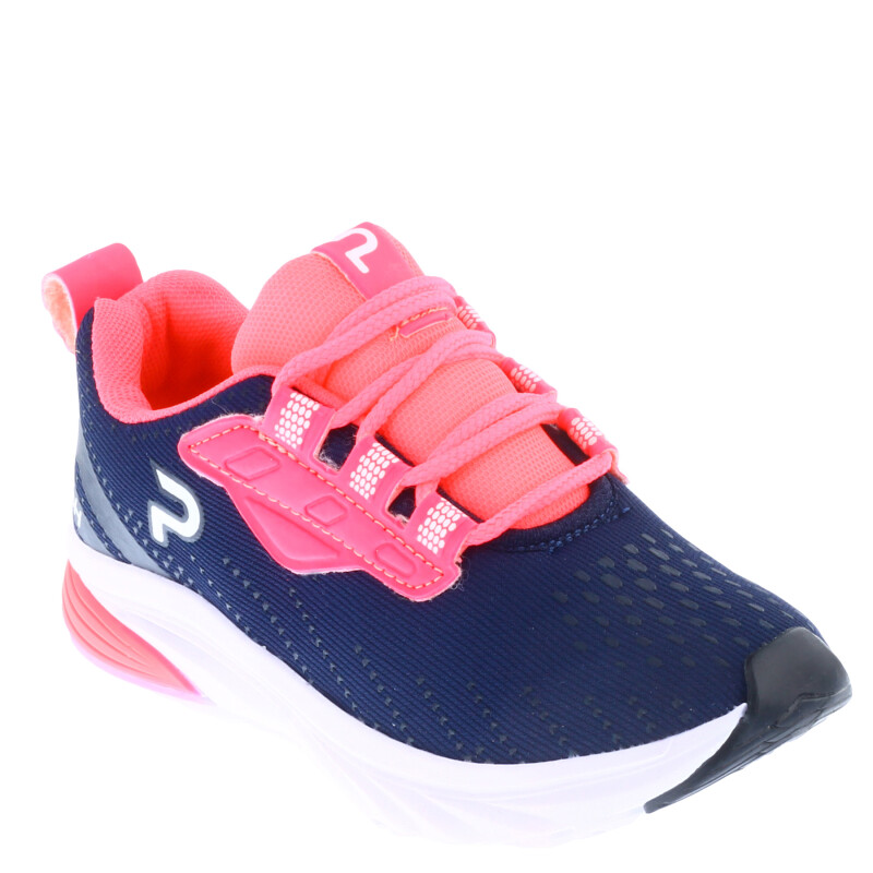 Championes de Ninos PUSH LUCH acordonado Azul Marino Rosado PUSH 058.231361488 Stadium