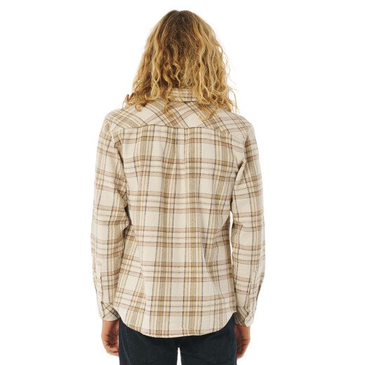 Camisa Rip Curl Griffin Flannel - Beige Camisa Rip Curl Griffin Flannel - Beige