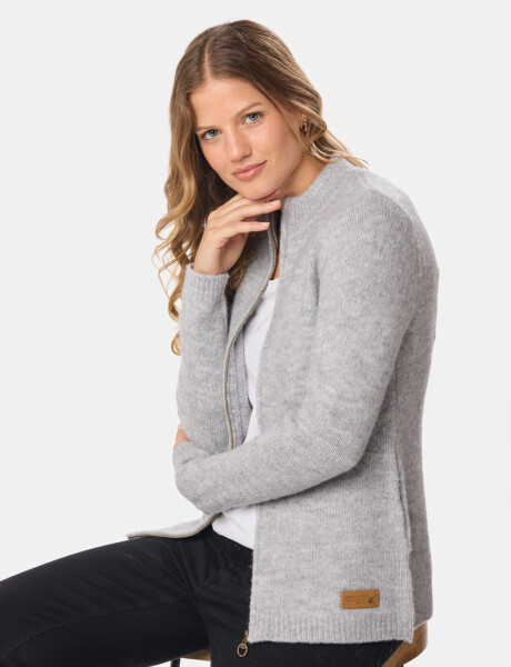 CAMPERA TEJIDA Gris