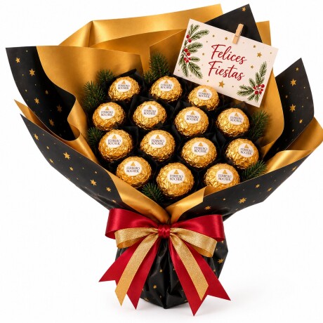 Ramo Ferrero Rocher Navideño - 15 unidades