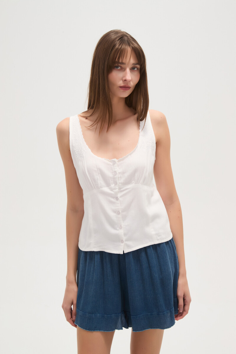 Musculosa Mazzal - Blanco 