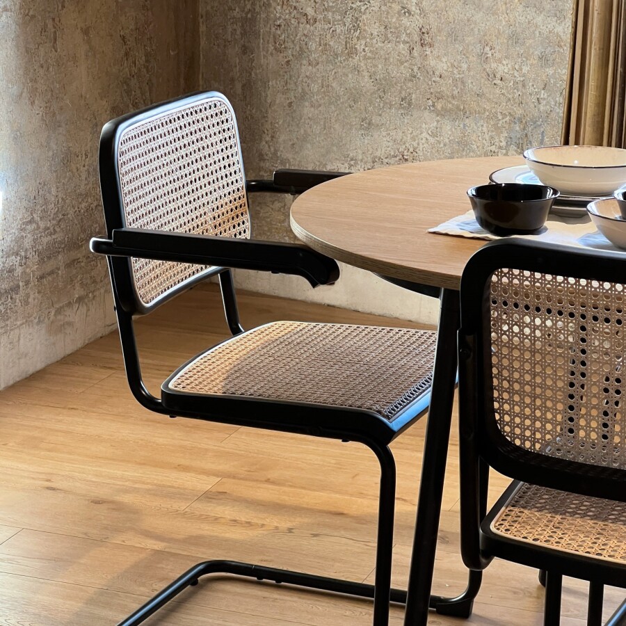 Silla Bauhaus Brazos All Black