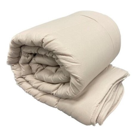 Acolchado Richmond 1 plaza en microfibra Beige