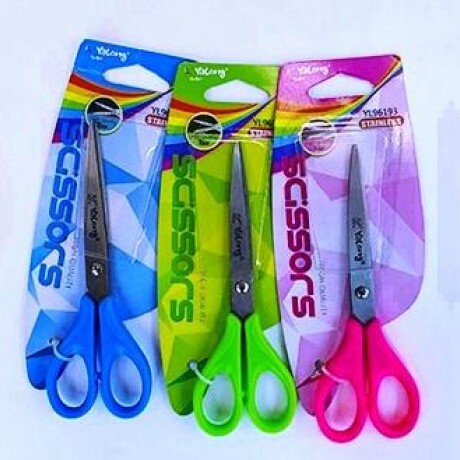 TIJERA ESCOLAR 15CM COLORES SURTIDOS 001