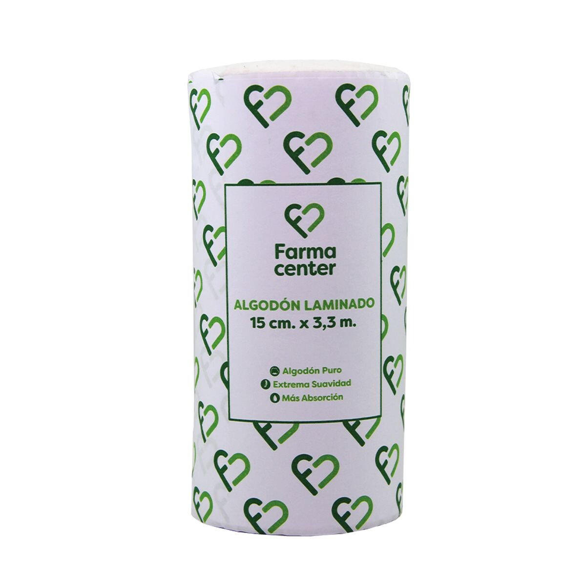 FARMACENTER ALGODON LAMINADO 15 CM UNID 