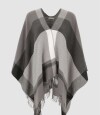 Poncho tres colores Negro