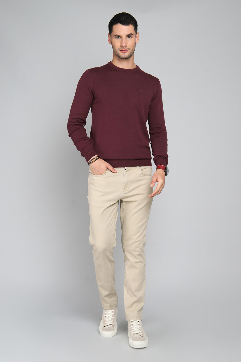 Sweater a la Base BORDEAU