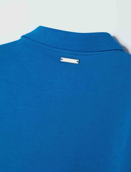 POLO BÁSICA DE NIÑO AZUL