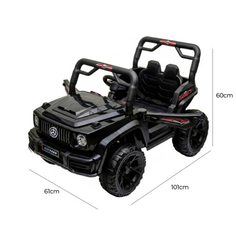 Auto A Bateria Cuatriciclo Wagon 4x4 C/control Remoto Negro