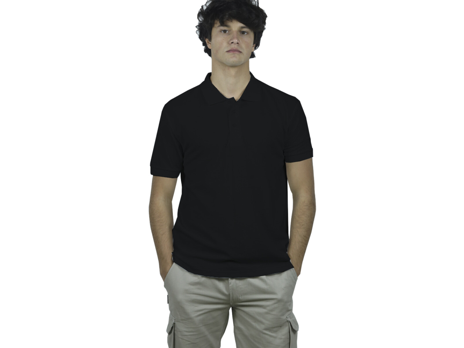 Remera Polo Premium - Negro 
