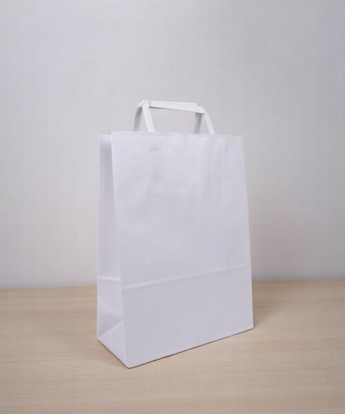 Bolsa lisa acuario 22x10x30 cm BLANCO