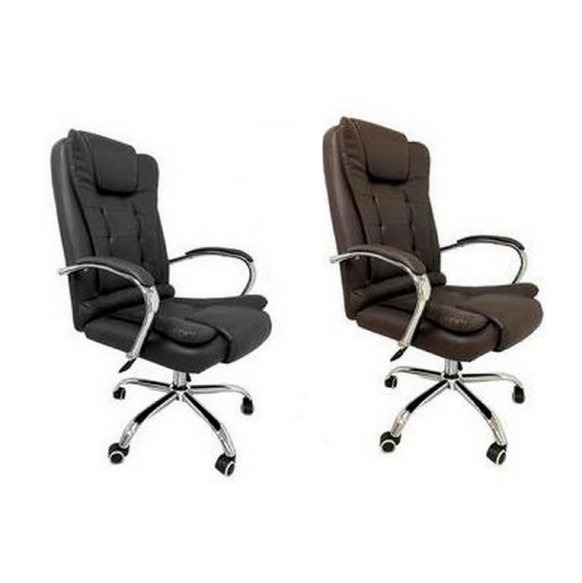 SILLA DE OFICINA EJECUTIVO ECO CUERO NEGRO O MARRON 