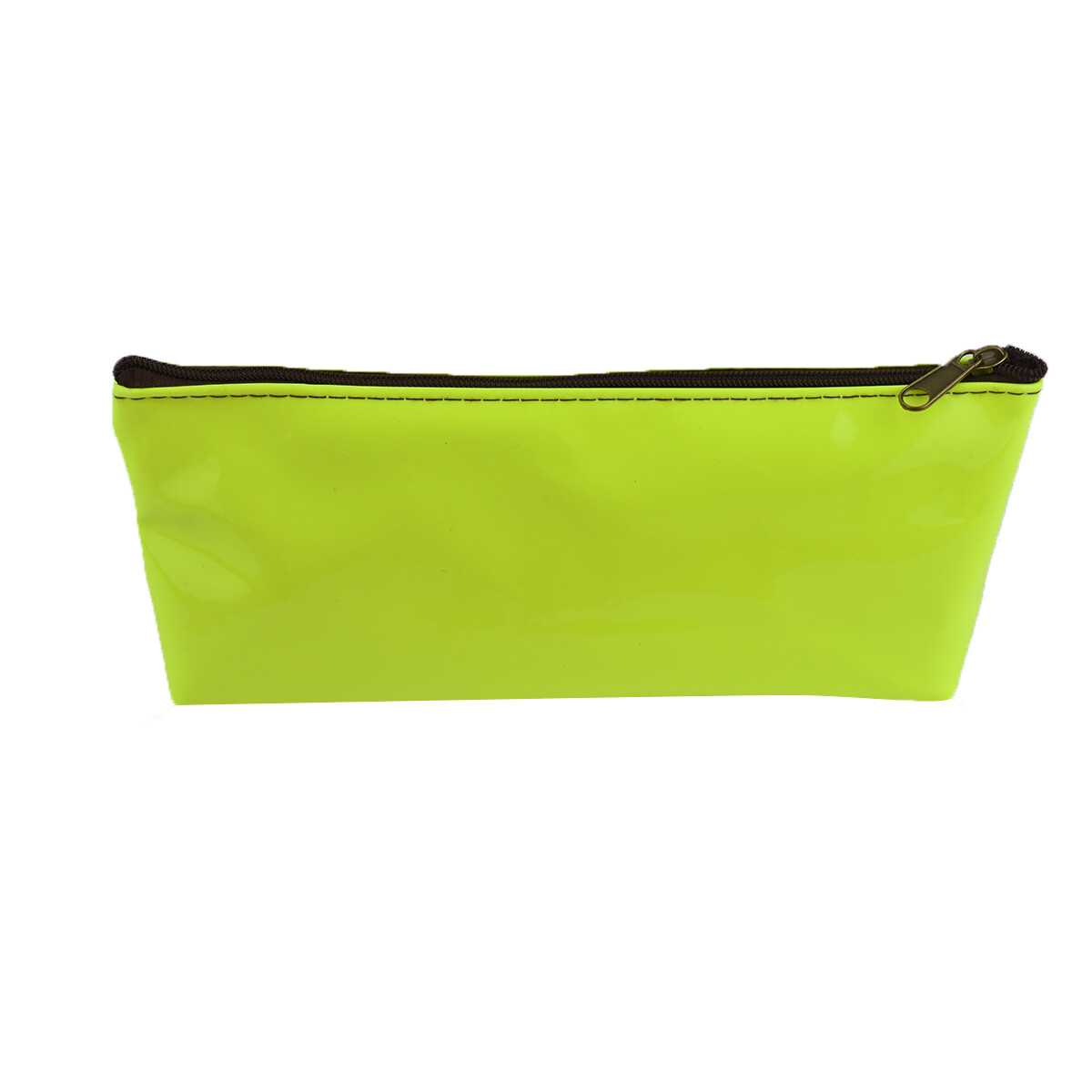 Cartuchera flúo con un cierre - Amarillo 