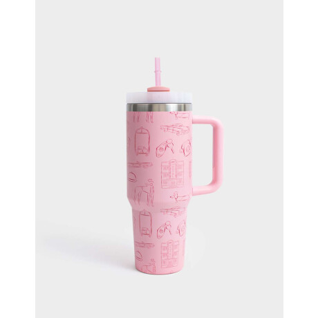 Vaso Alto Térmico Fucsia Claro