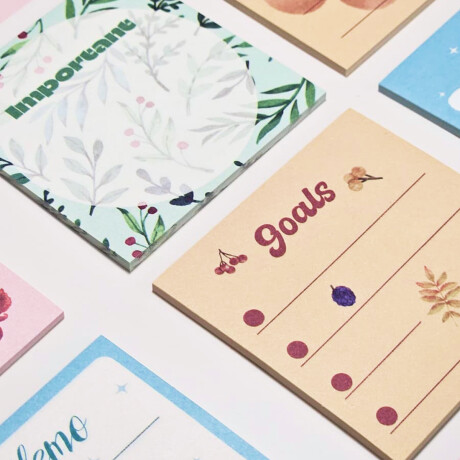 Notas adhesivas con diseños Sc