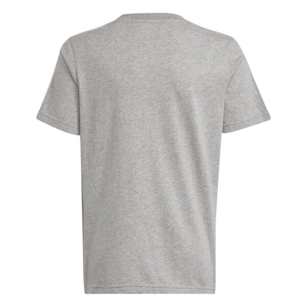 Remera Adidas Essentials 3 Rayas Gris