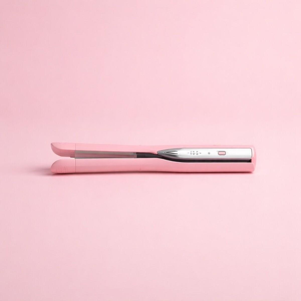 PLANCHA DE RIZOS PORTÁTIL INALÁMBRICA COLOR ROSA 