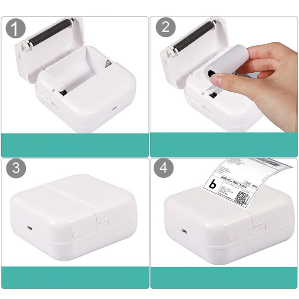 Impresora Instantanea Portatil Bluetooth Termica Infantil Variante Color Verde