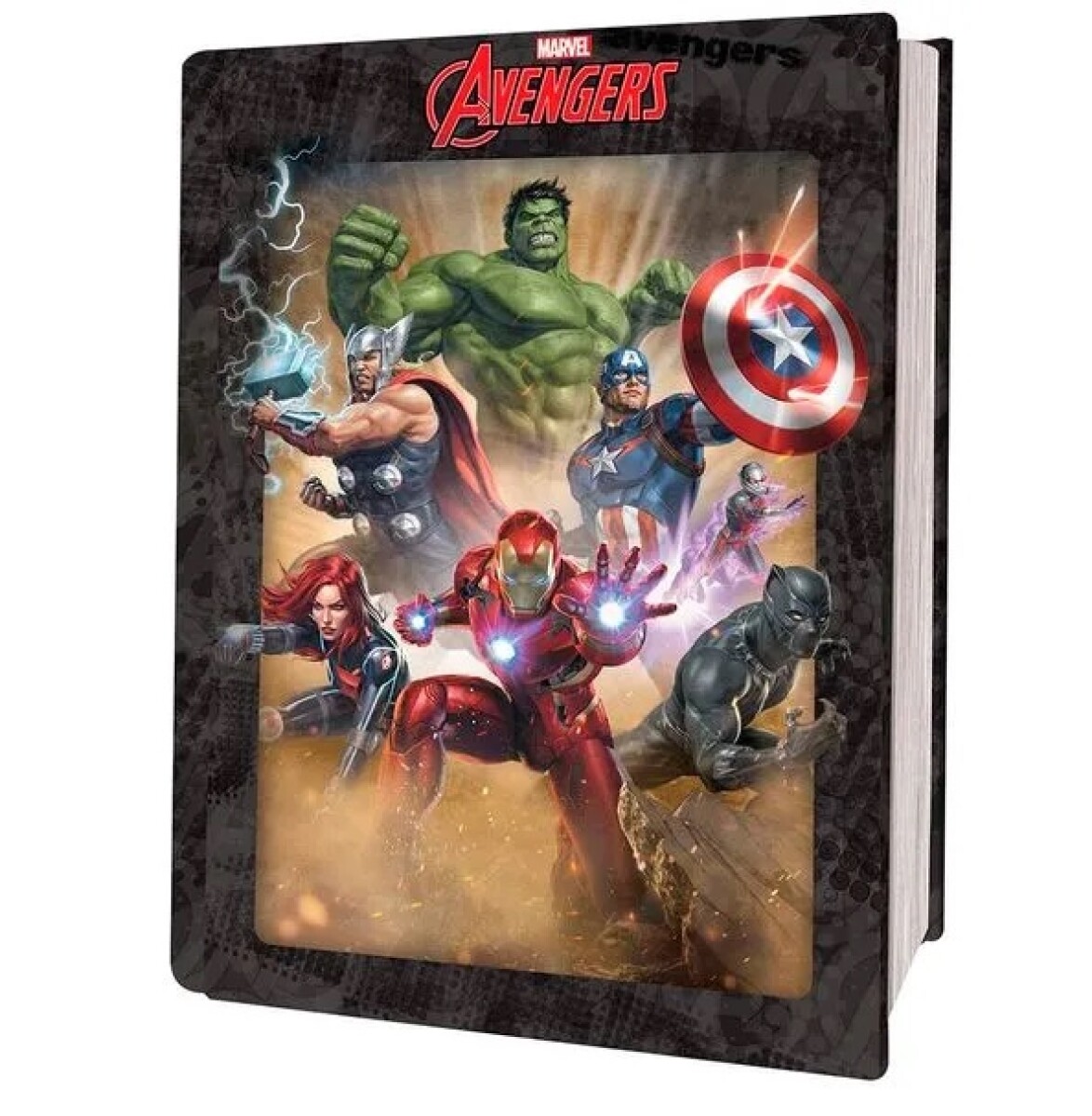 Puzzle-3D-300-Piezas-Lata-libro- Avengers 