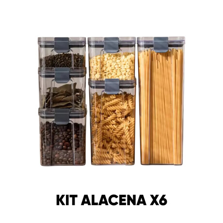 Kit De Contenedores De Cocina X6 Sc