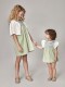 Vestido Canesu Estampado Gris