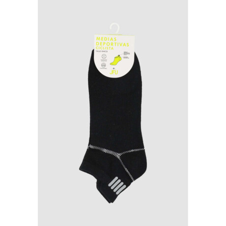 Ciclista deportiva elastico con estamapa reflectiva Negro