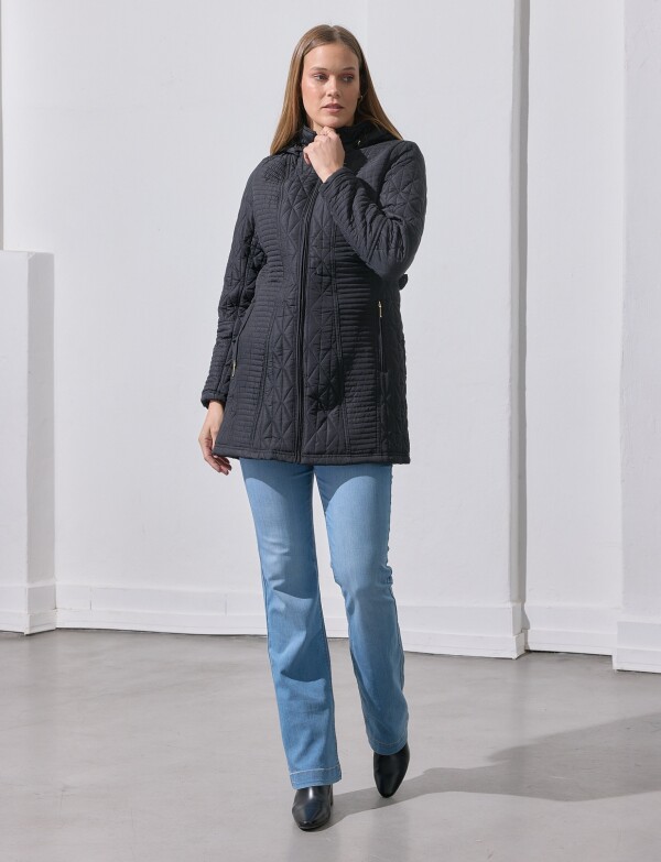 Campera Capitoneada NEGRO
