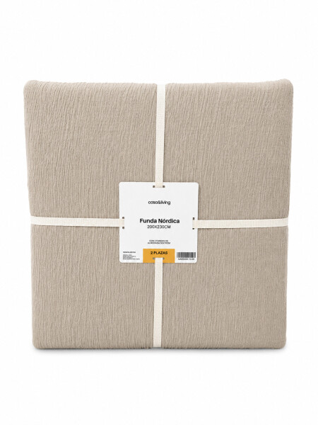 FUNDA NORDICA 2 PLAZAS BEIGE