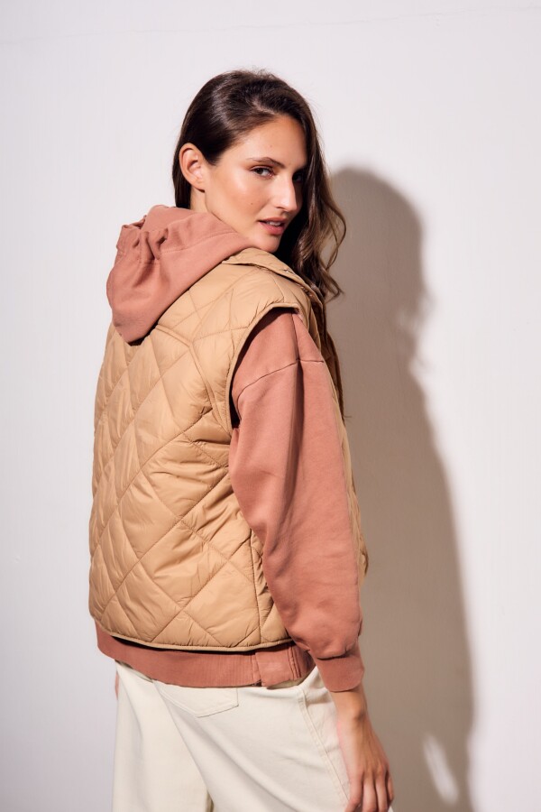 Chaleco Reversible Camel