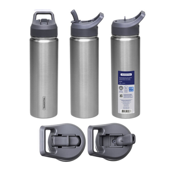 Botella térmica 650ml c/ sorbete acero inoxidable TF6780